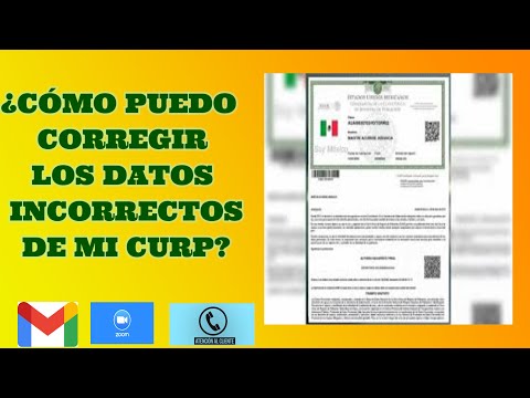 Modifica o corrige tu CURP 2021