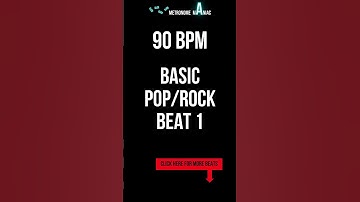 Drum loop - Basic pop rock beat 1 - 90 BPM #shorts