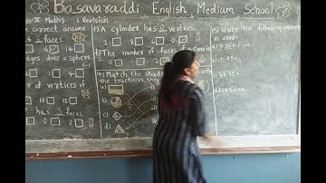 3rd std Mathematics Revision Part 4 / Basavaraddi English Medium School