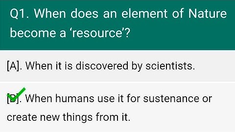 Natural Resources and Their Use | MCQ | Question Answer | Exploring Society India and Beyond Class 8