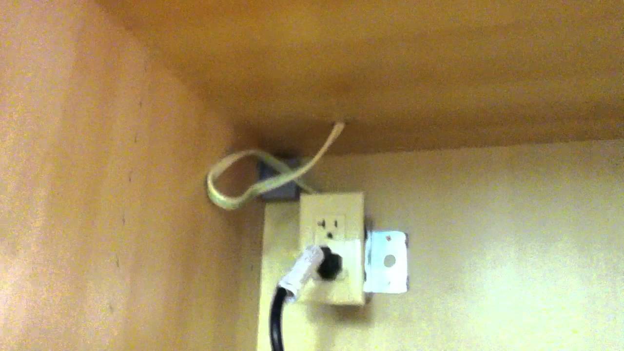 Ikea Appliance Cabinet Install The Microwave And Wiring Youtube