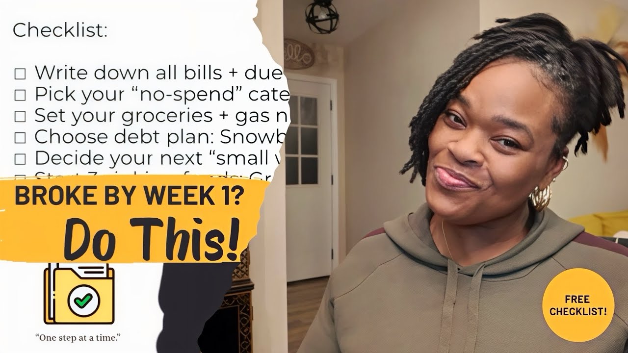 Broke by Week 1? Try This Paycheck Budget Reset | Faith & Finances + Free Checklist