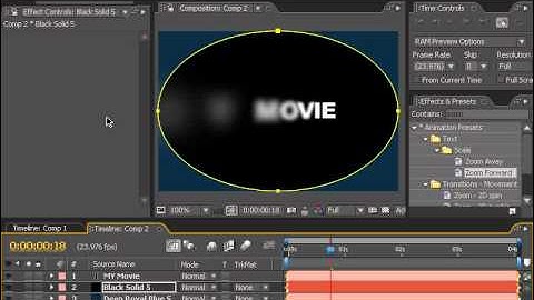 After Effects Tutorial 08. Text Blur Titles