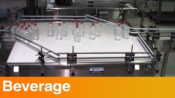 Accumulation & Single Filing Conveyor Machine Orienting Bottles