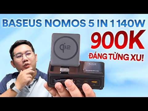 Săn được giá 900k cho BASEUS NOMOS 5 in 1 140W Đáng từng xu!