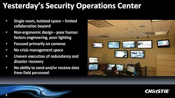 Webinar - Real-time situation awareness. Video wall design and technology for the SOC​ | By Christie