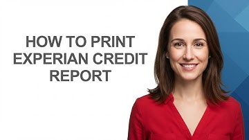 How to Print Experian Credit Report - AshleyHowTo