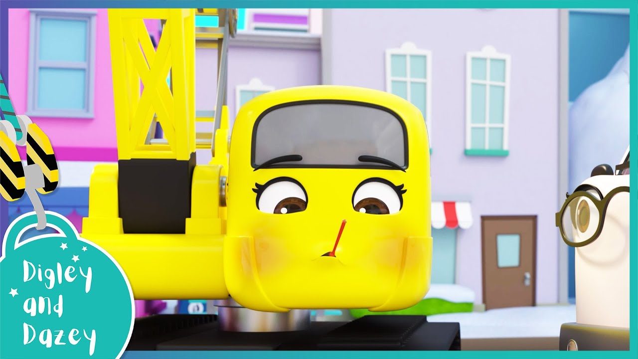 🚧 Dazey is Sick🚜 | Digley and Dazey | Kids Construction Truck Cartoons