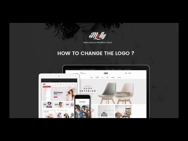 molly woocommerce theme how to change logo