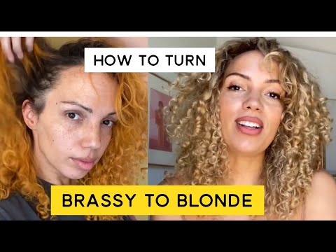 DIY Blonde Curls At Home Bleach, Root Shadow & Highlights, Red To
