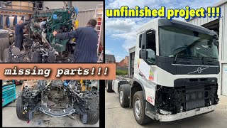 Rebuilding a Wrecked £250K 2022  8X2 VOLVO FM13 .  part 3 . Unfinished project !!!