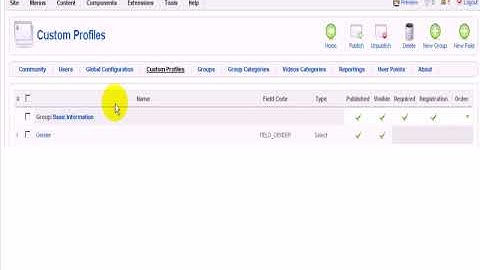How to edit a user profile on JomSocial backend video tutorial