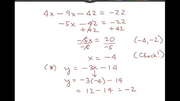 4.2 Solving Systems of Linear Equations by Substitution