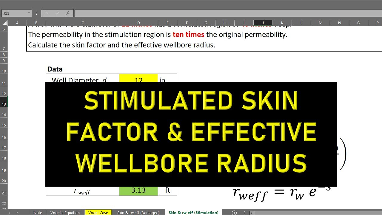 Q&A 33 Stimulated Skin and Effective Wellbore Radius YouTube