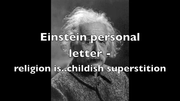 Einstein personal letter to E. Gutkind - "religion is..childish superstition"