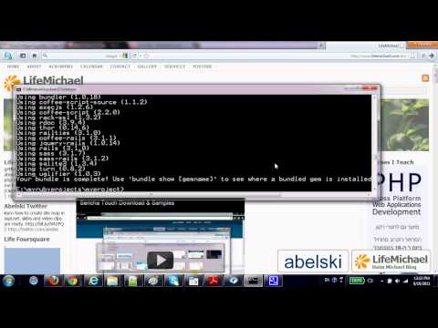 Hello World in Ruby & Rails (Creating Project Skeleton)