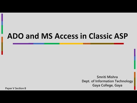 Accessing Database using ADO in Classic ASP - v10