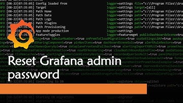 Reset Grafana admin password from command line
