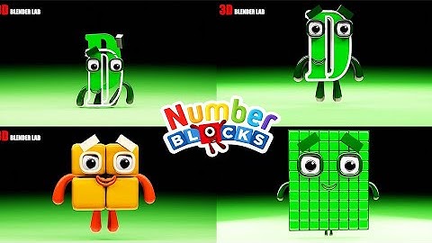 NUMBERBLOCKS Quadparison Part 34 | 3D Blender Lab