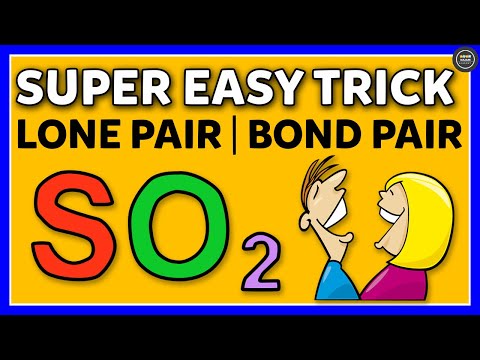 How to calculate bond pair and lone pair of electrons? Easy Trick