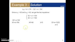 Arithmetic Sequences & Partial Sums