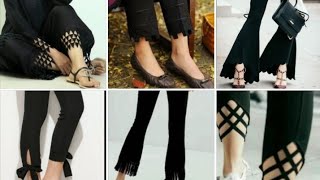 Latest Black Capri Designs2021--Black Beautiful Trouser Designs For Girls2021