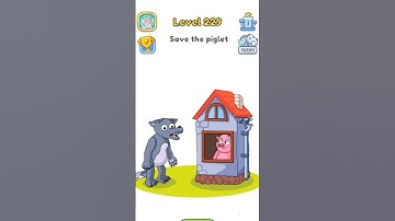 DOP 5 (Delete One Part) Level 229 Save the piglet #shorts #deleteonepart #dop5 #puzzle #dop #game