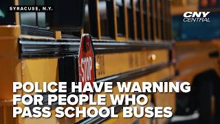 While kids go back to school, Syracuse police will be tracking drivers who pass busses