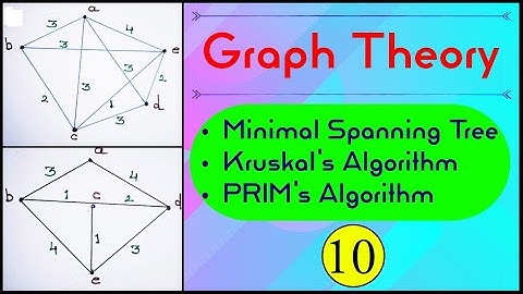 Graph Theory||Minimal Spanning Tree||Kruskal