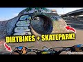 Shredding Dirt Bikes At A SkatePark!