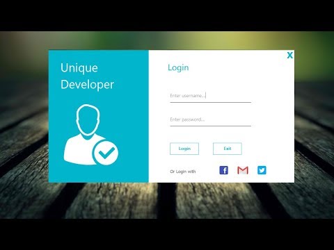 How to Design a Attractive Login Panel Using Swing Example