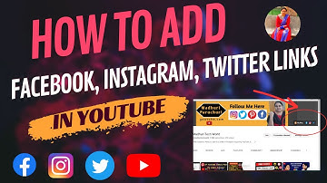 YouTube లో Facebook, Instagram, Twitter Links ఇవ్వటం ఎలా? How To Add Facebook Page Link In YouTube