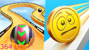 Sky Rolling Ball 3D Vs Coin Rush Speedrun Gameplay Android iOS 364