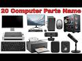 20 Computer Parts for Kids 🖥️ | Learn Computer Parts Name in Hindi &amp; English | Kids Learning video