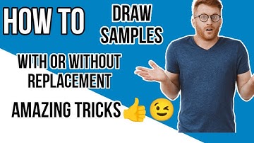 How to draw samples with or without replacement | Urdu | Math precise