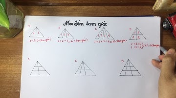 Mẹo đếm tam giác nhanh nhất || Toán Lớp 2 cô Huệ