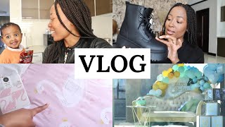 A few days in my life: Home Updates, Unboxing \& A drop off baby shower | South African Youtuber