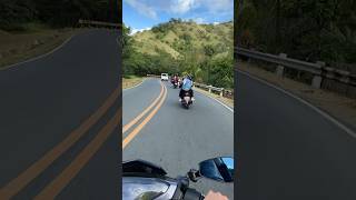 Driving at Marilaque hiway Philippines with mountains and beautiful nature #travel #nature #rider