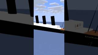 Lusitania Sinking #short #titanic #minecraftshorts