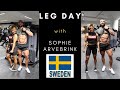 Leg Day with Sophie Arvebrink in SWEDEN Gym
