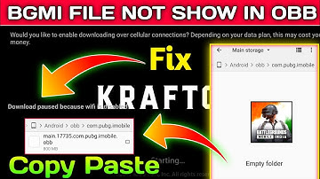 bgmi file not show in obb | bgmi obb file paste problem | bgmi obb file problem 100% solution