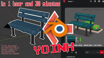 How to make a park bench - Blender Tutorial
