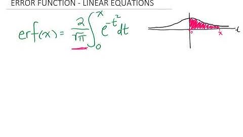 Using the Error Function to solve Linear Equations - Differential Equations