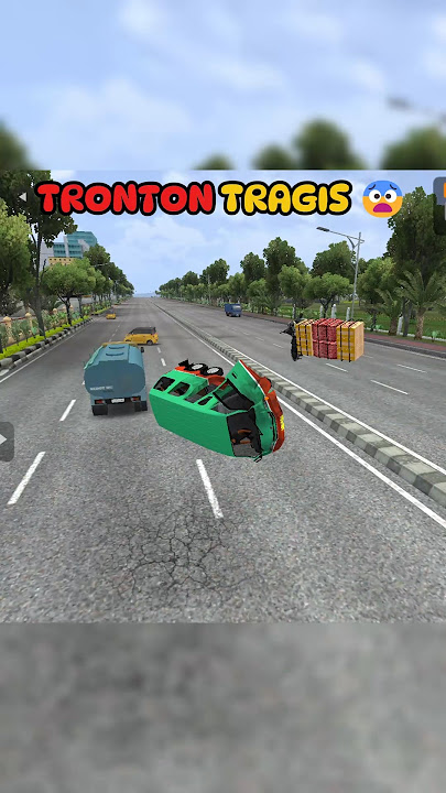 ANGKOT TRONTON MENINGGOI TR4GIS #bussid #truk #bus