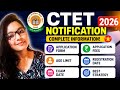 Ctet 2026 notification out || all about ctet form along with best strategy, trick , guidance 👍