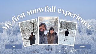 Episode 31: My very first snow angel 👼 vlog | Snowfall in Omaha, Nebraska | USA