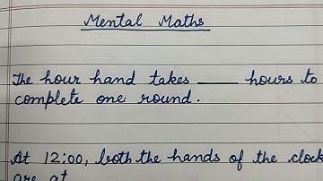 Mental Maths for Class 3 and 4 | Questions with solutions based on Mental Maths