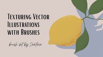Simple Way to Add Texture to Vector Art | Drawing in Adobe Illustrator.