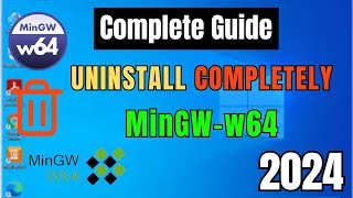 how to uninstall mingw-w64 compiler on window10/11 | #2024 #mingw