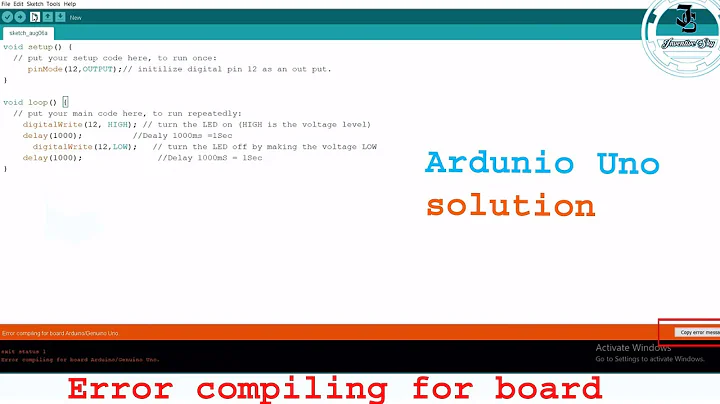 Error compiling for board ardunio/Genuino Uno |Ardunio Program Solution |#Original |#InventiveSky